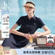 HAZZYS哈吉斯女裝 2025夏季款女士【PHIZ系列】寬松下擺POLO連衣裙女 藏青色NV L (165/88A 40)