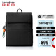 新秀麗（Samsonite）商務(wù)通勤雙肩包電腦包15英寸男士背包年輕精英牛剖層革拼接NZ3