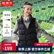 坦博爾羽絨服女輕薄羽絨馬甲時(shí)尚立領(lǐng)背心短款外套TD238006 黑色 S (160)