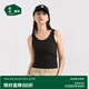 松山棉店【商場(chǎng)同款】女士羅紋背心柔軟透氣彈力莫代爾可外穿吊帶打底背心 背心款-黑色 XL (女士170)