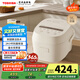 東芝（TOSHIBA）鮮米電飯煲2-3人 變溫醒米技術(shù)家用不粘智能預約3升備長(cháng)炭電飯鍋三維立體加熱RC-10DHUC(WY)