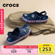 卡駱馳（CROCS）洞洞鞋貝雅卡駱班輕便耐磨一腳蹬休閑鞋|205089 深藍(lán)/辣椒紅-4CC 43 (270mm)