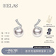 helas赫拉海浪強光級澳白Akoya海水珍珠耳釘18K金鉆石耳環(huán)生日禮物 8.0-8.5mm強光Akoya珍珠(10分鉆)