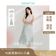 茵曼水墨玉蘭花印花吊帶連衣裙女夏無袖中長(zhǎng)裙18424|163 淺藍(lán)色 L