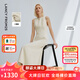 朗姿三醋酸Basic衣櫥無(wú)袖輕禮服連衣裙夏新款法式長(cháng)裙子 白色 M