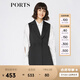 PORTS寶姿女裝 秋季新品百搭無袖中長款風(fēng)衣SA9T010GFQ037 黑色 S (4)