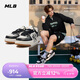 MLB鞋子男女張凌赫明星同款復(fù)古液態(tài)銀學(xué)長鞋3ASXCLH3N-50BKS-235