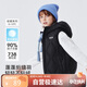 雪中飛兒童羽絨服輕薄外套馬甲男童女童冬季洋氣保暖秋冬童裝黑色110