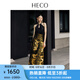 HECO唐詩逸明星同款【金龍飛旋】新中式國風金色龍重工馬面裙秋冬漢服 黑金色 M