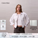 Calvin KleinJeans【新品禮盒】25早秋女士ck美式復(fù)古風(fēng)白色牛仔外套47C764G UN6-牛仔白 M