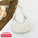 韓版氣質(zhì)簡(jiǎn)約洋氣女士單肩包包女2025春夏新款氣質(zhì)腋下包餃子包女 米白色