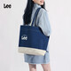 Lee帆布包新款牛仔通勤休閑手提包百搭大容量時(shí)尚單肩托特包ins風(fēng)