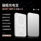 小米有品通用3C磁吸充電寶iphone華為無(wú)線(xiàn)快充超大容量移動(dòng)電源合金超薄 星空銀   3C超薄 10000M  超級快充旗艦版
