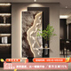 福進(jìn)門(mén)九魚(yú)圖掛畫(huà)輕奢高級感入戶(hù)進(jìn)門(mén)玄關(guān)裝飾畫(huà)水培綠植走廊過(guò)道壁燈畫(huà) A款+FZH14-九魚(yú)聚財 40*80cm-花瓶20 雙層立體精雕實(shí)物砂巖無(wú)框畫(huà)+兔子白 普通款不發(fā)光（立體精雕砂巖畫(huà)）