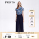 PORTS寶姿女士休閑褲春夏時(shí)尚飄逸雪紡闊腿褲LM8P062KWP052 丈青 XXS (0)