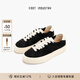 FOOT INDUSTRY足下工業(yè)「2024新款」手工編織板鞋厚底增高男女同款休閑透氣夏季 黑色 41