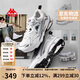 卡帕（Kappa）網(wǎng)面運(yùn)動鞋子男鞋秋季透氣網(wǎng)鞋老爹鞋男厚底增高休閑鞋 奧運(yùn)灰 42