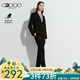 G2000【柔軟舒適】G2000女裝2024春秋商場(chǎng)同款商務(wù)通勤修身西服西褲. 西服-黑色 2XL /42