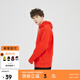 美特斯邦威衛(wèi)衣男連帽簡(jiǎn)約疊穿春秋寬松潮流學(xué)生男士純色百搭打底衫 熱火紅 M 170 92A