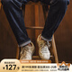 馬登荒漠沙丘復(fù)古德訓(xùn)鞋男夏季新款小眾帆布運(yùn)動(dòng)休閑鞋輕便軟底板鞋 納瓦霍黃  馬登工裝 42