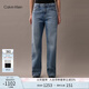 Calvin KleinJeans【復(fù)刻90系列】25春夏女士ck淺色復(fù)古直筒牛仔褲47B908G