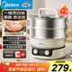 美的（Midea）電蒸鍋 電煮鍋電火鍋多功能鍋家用電鍋蒸蛋器17.5升大容量多用途鍋ZGE30D82