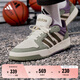 adidas ENTRAP美式校園風(fēng)運(yùn)動(dòng)板鞋男女少年感復(fù)古籃球鞋阿迪達(dá)斯 漢玉白/巖層橄欖綠/銀灰綠   41