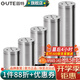 固特（GUTE）家具腳加厚可調節支撐腿金屬床柜腳家具腳沙發(fā)茶幾桌腿櫥柜 E型 拉絲鋼1只價(jià)（4只一包裝，不滿(mǎn)無(wú)包裝，介意慎拍） 高100mm（可調節10mm）
