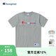 ChampionChampion冠軍T恤夏季圓領(lǐng)T恤冠軍短袖男女同款  牛津灰 M
