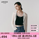 艾諾絲雅詩【商場同款】2025夏季新品透視針織衫開衫外套上衣女40411899 白色 M