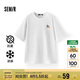 森馬（Semir）【多彩涼感T】短袖t恤女夏中長款寬松舒適刺繡上衣109324100007