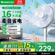 格力電風(fēng)扇落地扇節能家用強力大風(fēng)搖頭學(xué)生宿舍16寸落地風(fēng)扇 白色（遙控款）FD-40X77Bh5