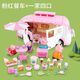 凱蒂奧兒童小豬佩奇的過(guò)家家玩具房子套裝佩琪全套人物一家四口公仔女孩 露營(yíng)車(chē)+一家四口
