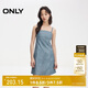 ONLY 2024春季氣質(zhì)休閑百搭PU吊帶短裙連衣裙女|12417Y003