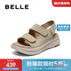 百麗簡(jiǎn)約勃肯鞋女25夏新商場(chǎng)同款涼鞋D9J2DBL5 杏色 36