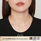 白嵐淡水圓形珍珠項鏈女S925銀鎖骨鏈輕奢設計簡(jiǎn)約氣質(zhì)生日禮物 淡水珍珠串鏈（38cm）