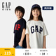 Gap【兩件裝】男女童2025春季新款純棉短袖T恤687268 海軍藍(lán)組合 160 cm(14-15歲)亞洲尺碼