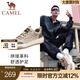 駱駝（CAMEL）男鞋新款時尚休閑低幫鞋運動厚底復(fù)古潮流男士板鞋 G13A342155 山沙色 44