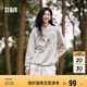 森馬迪士尼米奇IP衛(wèi)衣女中長款可愛印花25春棉質(zhì)上衣109125116004