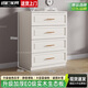 迅欄奶油風(fēng)法式實(shí)木斗柜臥室五斗柜輕奢八斗柜收納柜客廳儲物柜置物柜 四斗柜長(cháng)60寬40高94 順豐送貨入戶(hù)【自行安裝】