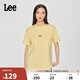 Lee25新品經(jīng)典日常字母Logo印花摩登中性男女同款短袖T恤
