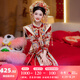 枝己秀禾服新娘敬酒服2025新款訂婚衣服婚紗主紗高檔結婚禮服古裝嫁衣 X616 M