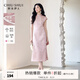 秋水伊人優(yōu)雅古典立領(lǐng)改良版旗袍2025年夏季新款女國風(fēng)提花連衣裙 粉紅 M