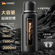 恩爾美（nRMEi）玻璃水杯大容量男士夏季茶水分離泡茶杯防摔耐高溫高硼硅水杯子壺 黑色800ml【杯蓋可喝水+茶隔】