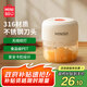 名創(chuàng)優(yōu)品嬰兒輔食機(jī)小型絞肉機(jī)家用電動(dòng)打蒜器蒜泥搗碎器絞餡攪拌機(jī)攪蒜器搗蒜蒜蓉?cái)嚿衿鞔笏夥鬯閿囁? title=