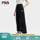 FILA斐樂(lè)褲子女子韓素希同款長(zhǎng)褲2025夏季新款小狐貍時(shí)尚休閑收口褲 傳奇藍(lán)-NV M 165/66A/M