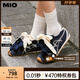 MIO米奧芭蕾阿甘鞋女2025秋復(fù)古內(nèi)增高休閑運(yùn)動德訓(xùn)鞋鸚鵡鞋運(yùn)動鞋 藍(lán)色 35 (225mm)