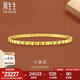 周生生七夕禮物 浪波花紋實(shí)心黃金手鐲gin足金5G亮鏡金金鐲子93389K計(jì)價(jià) 06圈 - 23.09克(含工費(fèi)1800元)