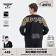 BOY LONDON【守護天使】潮牌長(cháng)袖中性風(fēng)春夏設計感黑色潮酷時(shí)尚設計感圓領(lǐng)套 黑色 M