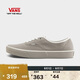 VANS范斯官方 Authentic純色輕便透氣男鞋女鞋帆布鞋 灰色   42.5   